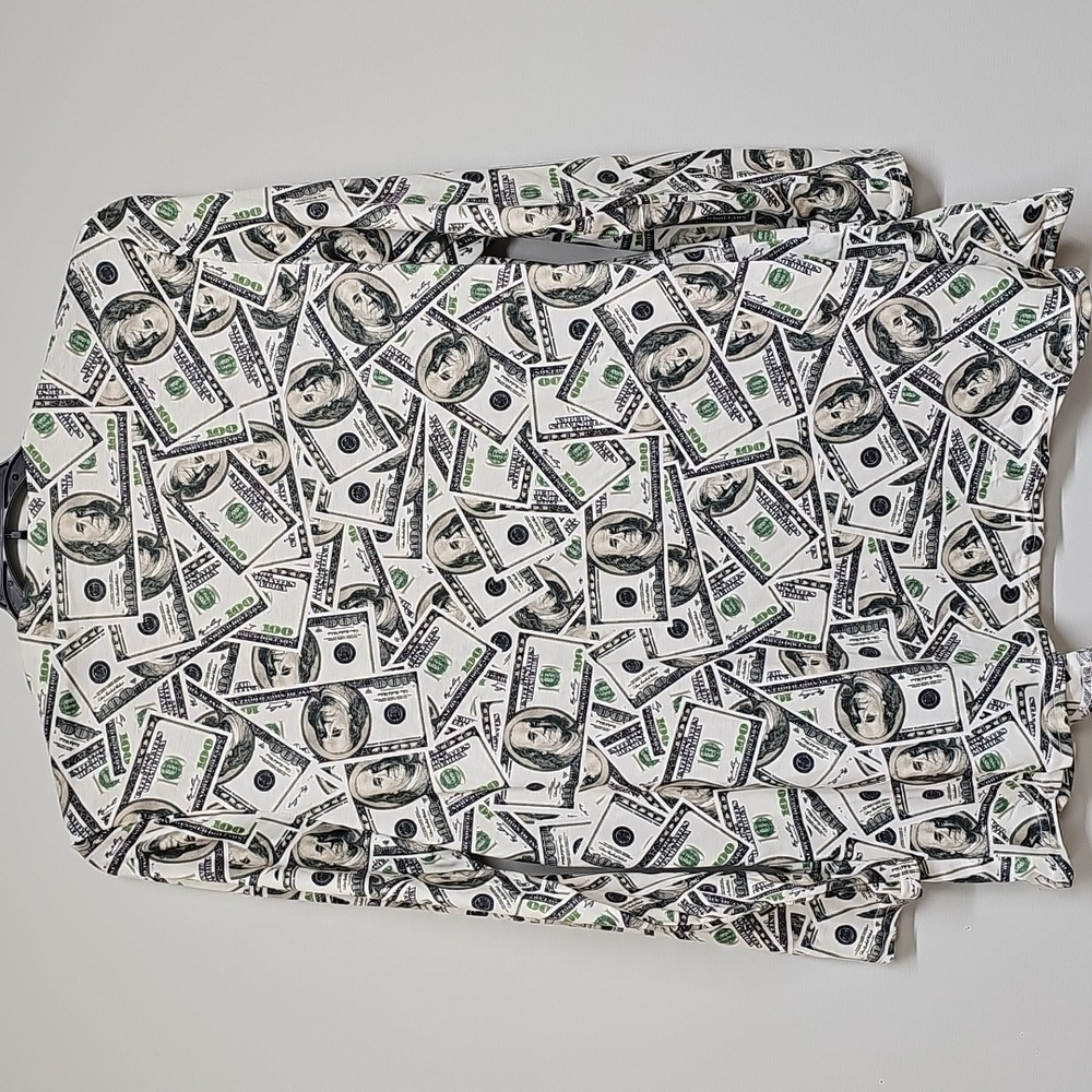 Money Print Cardigan Medium - Picture 5 of 8